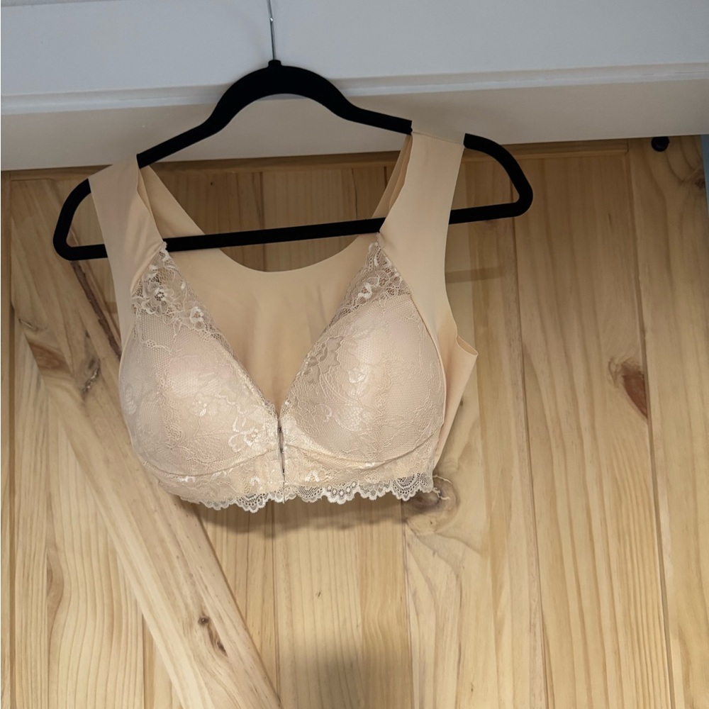 Elegant Lace Beige Bra